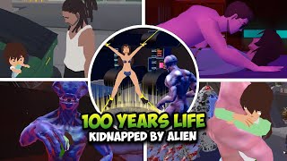 100 Years Life Simulator  Full Game  Kidnapped by Alien Ending [upl. by Flieger]