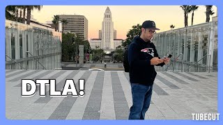 Visiting DTLA DWP building Olvera St and Union Station 4K [upl. by Ahsuatan]