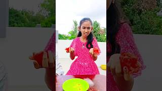 Tomato Toothpaste Experiment 🤣 TomampJerry 🍓 vinyasri shorts funny trending [upl. by Ysabel462]