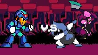 Deltarune  Vs Lancer 16bit SNES Mega Man X style [upl. by Latsirhc]