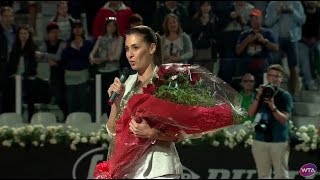 Flavia Pennetta Rome Retirement Celebration [upl. by Oidacra]