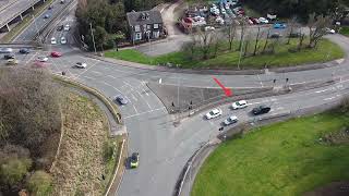 Basford Roundabout Turning Right A500M6 South [upl. by Nyrraf]