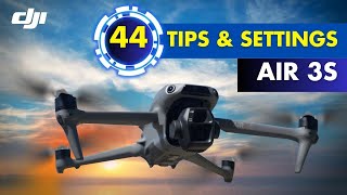 DJI Air 3S  44 Tips amp Settings The Complete Beginners Guide [upl. by Ennayd716]