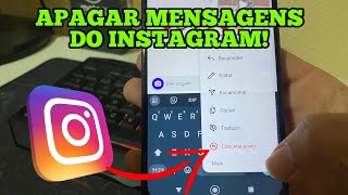 Como apagar mensagem do instagram [upl. by Belen114]