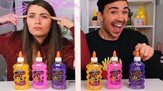 TWIN TELEPATHY SLIME CHALLENGE  Jonathan et Amandine [upl. by Amorita]