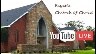 Fayette Church of Christ Live Stream Sunday pm 11102024 [upl. by Nonnair]