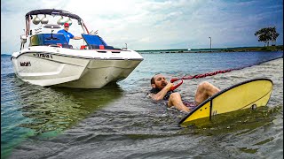 WAKESURFING THE LAKE ON A MASTERCRAFT X24 [upl. by Fortna]