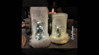 Winterlichter mit Tannenbaum und Lichterkette recycling upcycling diy snow winter shorts [upl. by Eibob]