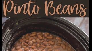 Southern Pinto Beans Recipe [upl. by Thilda486]