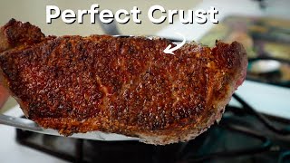 🔵 How to Make Perfectly Cooked Cast Iron Steak 🥩 Cooking Steak  Cast Iron Cooking  Butter Basted [upl. by Gyatt]