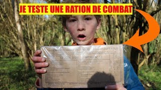 JE TESTE UNE RATION DE COMBAT FRANÇAISE [upl. by Docile]