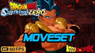 Gogeta Super Moveset DRAGON BALL Sparking ZERO  4K 60FPS [upl. by Amimej]