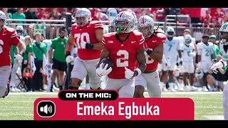 Ohio States Emeka Egbuka on his big day against Marshall [upl. by Hulbert228]