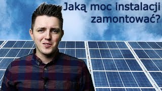 Jak dobrać moc instalacji fotowoltaicznej 2 PVpl [upl. by Eramat]