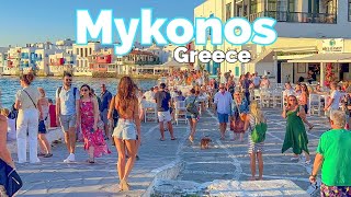 Mykonos Greece 🇬🇷  Summer 2022  4K 60fps HDR  7 Hours Walking Tour [upl. by Karub]