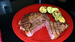 Perfect Ribeye Steak  How to Cook Medium Rare Steak on Weber Grill [upl. by Nibram215]