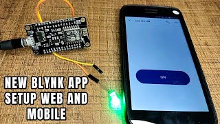 How to set up the new Blynk app step by step  Nodemcu ESP8266 with Blynk app  how to light led [upl. by Deedahs294]