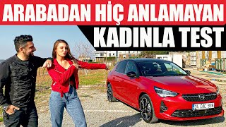 Arabadan Hiç Anlamayan Kadınla Test  Yeni Opel Corsa [upl. by Atteve]