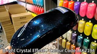 Aikka AK2194 Bright Crystal Effect For Car Spray Painting  2194 Black Blue [upl. by Grannie]