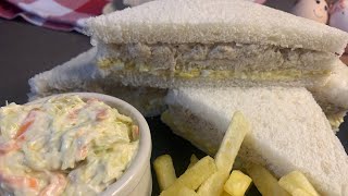 Chicken Egg Sandwich Recipe  chicken Egg Mayo Sandwich  Bakery Style Chicken and Egg Sandwich [upl. by Edna]