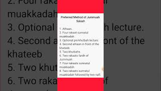 Preferred Method of Jumuah Salaah [upl. by Vivienne]