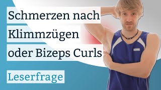 Schmerzen im Ellenbogen und Bizeps nach Klimmzügen oder Bizeps Curls [upl. by Eniamreg]