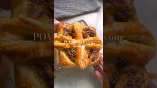 Spicy pesto and kabano pastries pastry pesto baking easyrecipe easybaking [upl. by Mloc]