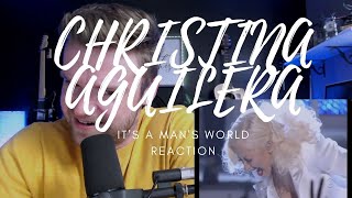 CHRISTINA AGUILERA  ITS A MANS WORLD  REACTION [upl. by Oicirbaf97]