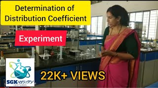 Experimental determination of distribution coefficient experiment BSc chemistry BCU SGKmistry [upl. by Lennad]