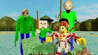 Roblox BUILD TO SURVIVE BALDI  The Weird Side of Roblox [upl. by Animas]