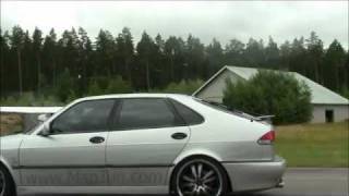 Porsche 996 Turbo vs SAAB 93 Aero [upl. by Alphonso]