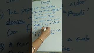 True or False on Demand chapter demand economics education viralvideo educational [upl. by Elleira]