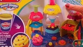 2015 PlayDoh Frosting Fun Bakery Playset Mold amp Bake Cupcakes unboxing [upl. by Ailesor227]