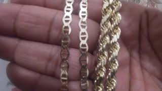 7MM ROPE CHAIN amp 5MM MARINER CHAIN COMPARISON [upl. by Calore]