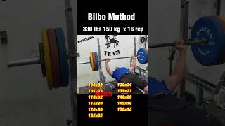 330 lbs Bench Press Challenge 16 Reps of Power [upl. by Kimball]