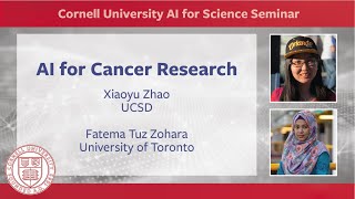 CU AI for Science Seminar  AI for Cancer Research [upl. by Katerina]