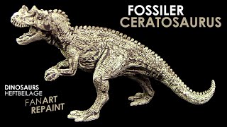 Schleich ® Fossiler Ceratosaurus  FanArt Repaint 2024 [upl. by Nalo]