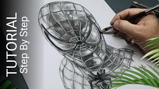 Easy Step by Step Guide for Drawing a Spiderman  Spider man drawing tutorial [upl. by Dionisio147]