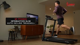 Interactive Slim Auto Incline Treadmill  SFT722022 [upl. by Jerz]