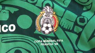 Mexico world cup jersey 98 copa mundial francia [upl. by Derwin301]