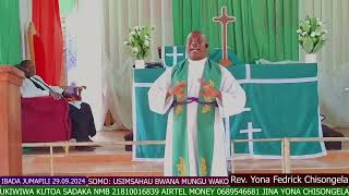 Rev Yona Chisongela USIMSAHAU BWANA MUNGU WAKO IBADA YA KWANZA JP 29092024 Ifakara Mjini [upl. by Leihcim]