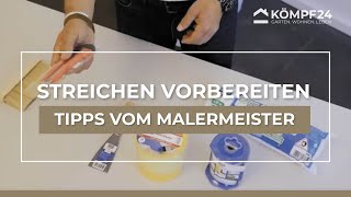 Tipps vom Olli  Malermeister Olli Gimber erklärt abkleben wie ein Profi [upl. by Gilder]