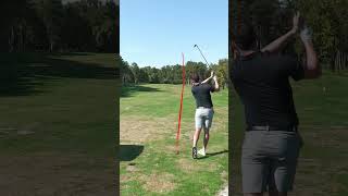 Mid handicap golfer VS HARD par4 golf golfclips golfhighlights golfshot golfswing [upl. by Nylkoorb]