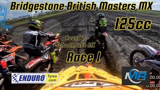 Bridgestone British Masters MX  Round 2 Schoolhouse MX 125cc Race 1 [upl. by Sverre294]