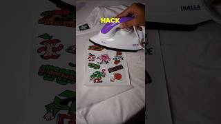 Print on Tshirt with Iron Hack diy lifehack [upl. by Ianej]