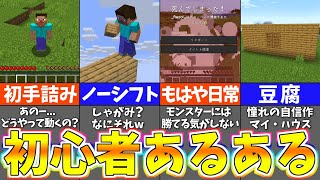 マインクラフト 初心者あるある 20選【マイクラ・Minecraft】 [upl. by Ecirehc695]