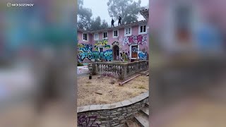 Bel Air mansion on sale for 2M becomes latest to get hit with graffiti [upl. by Figueroa]