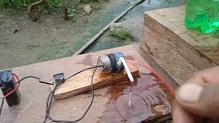 water pump Homemade water pump use in DC motor and 9 volt battery x [upl. by Lagasse]