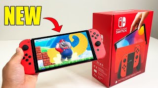 NEW Nintendo Switch OLED Mario Red Edition  2023 Holidays Gift [upl. by Philipines]