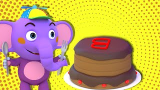 Pat A Cake Bakers Man Song  Classic Nursery Rhymes in 3D  Kent The Elephant on HooplaKidz TV [upl. by Marl]